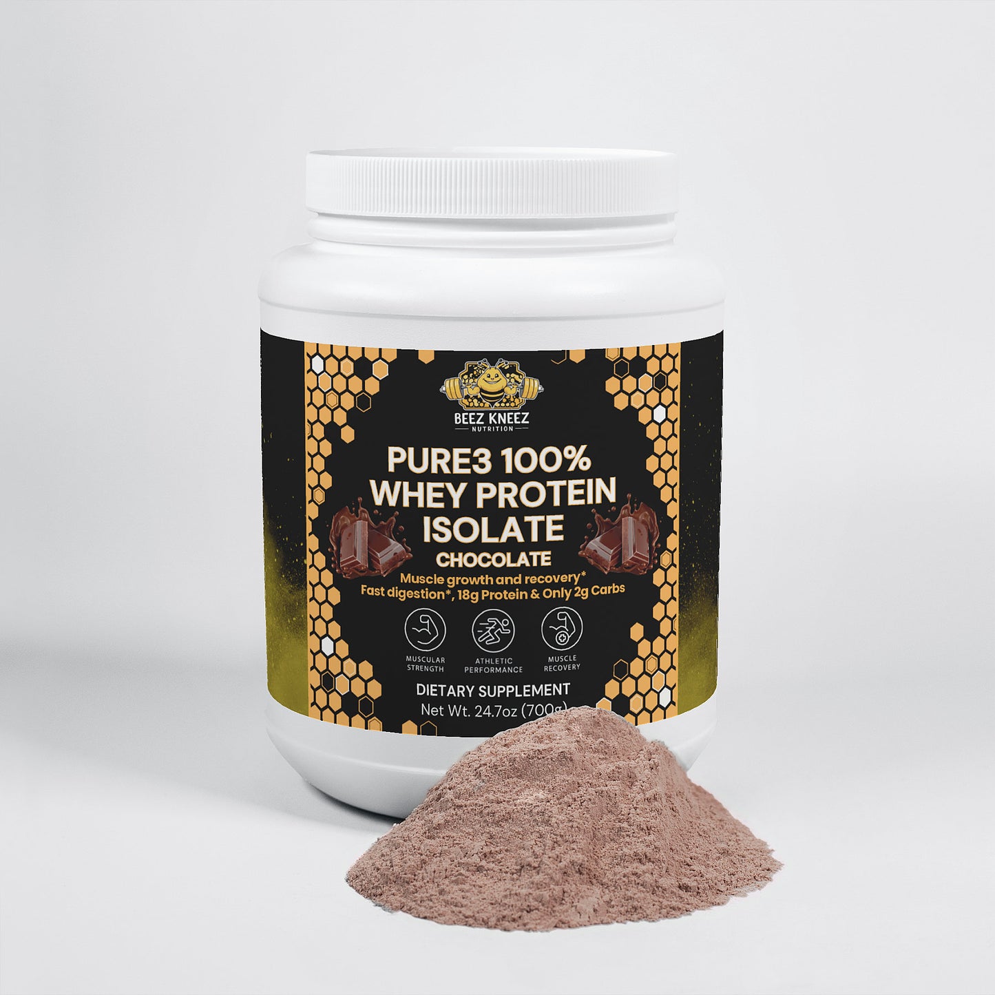 Pure3 100% Whey Protein Isolate (Chocolate)