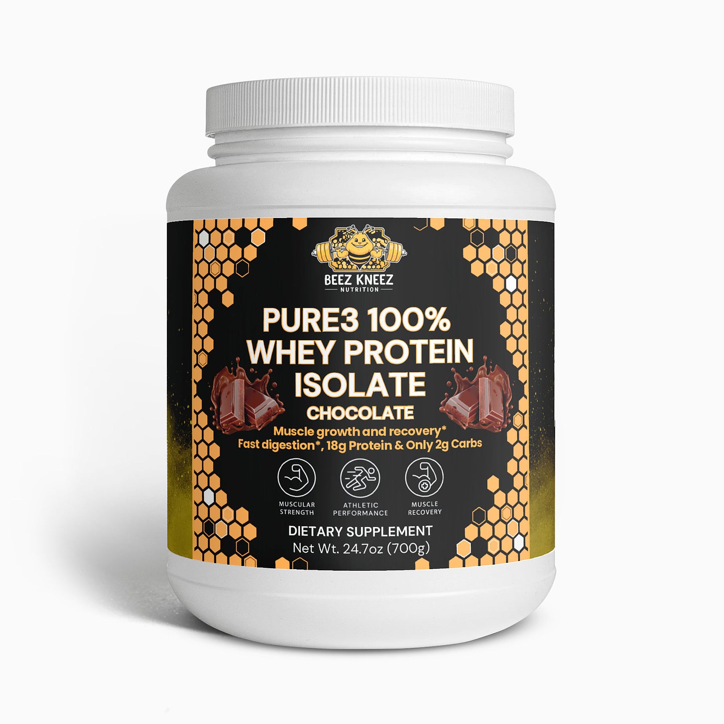 Pure3 100% Whey Protein Isolate (Chocolate)