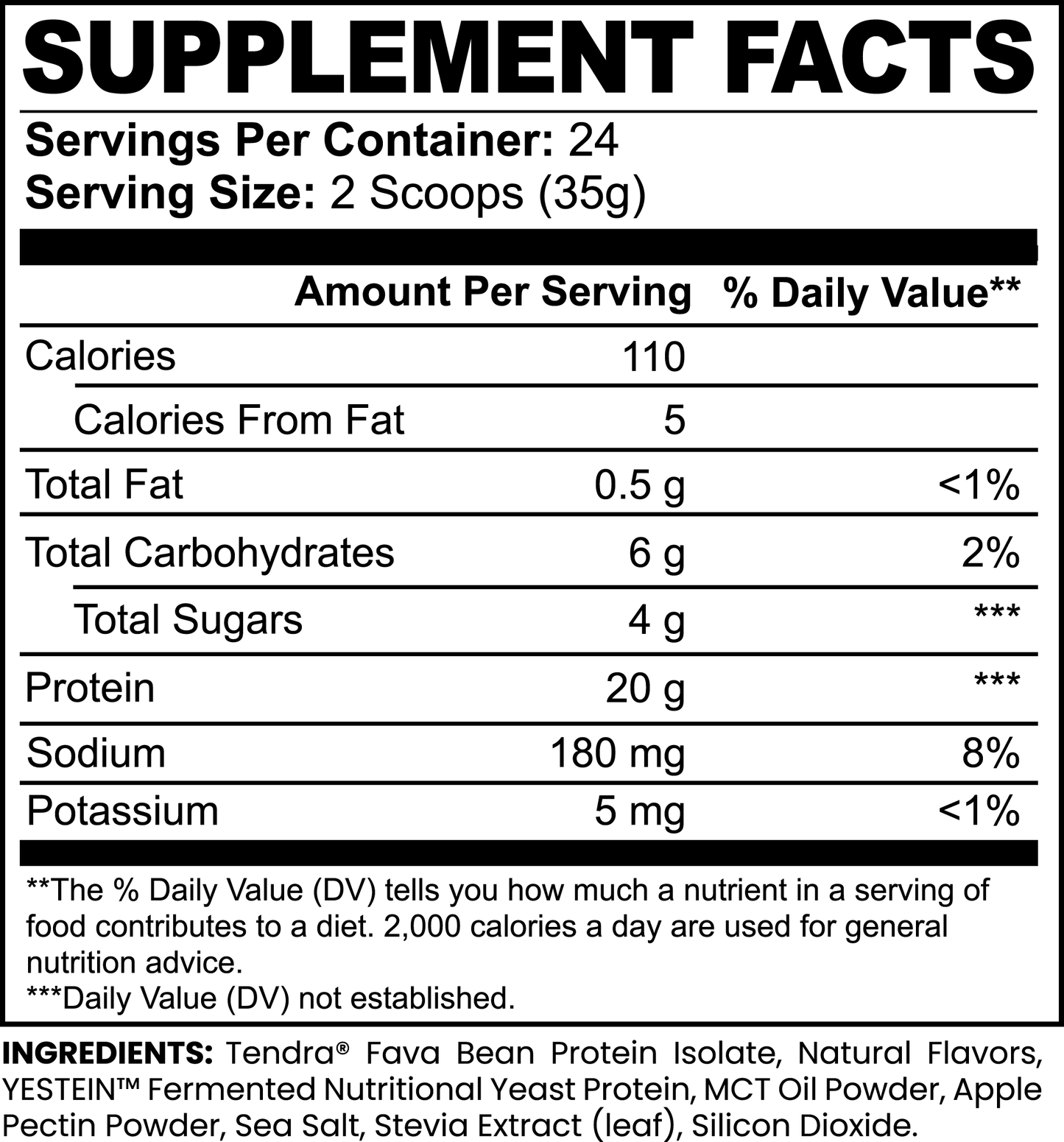 Fava Bean Protein Shake (Vanilla)