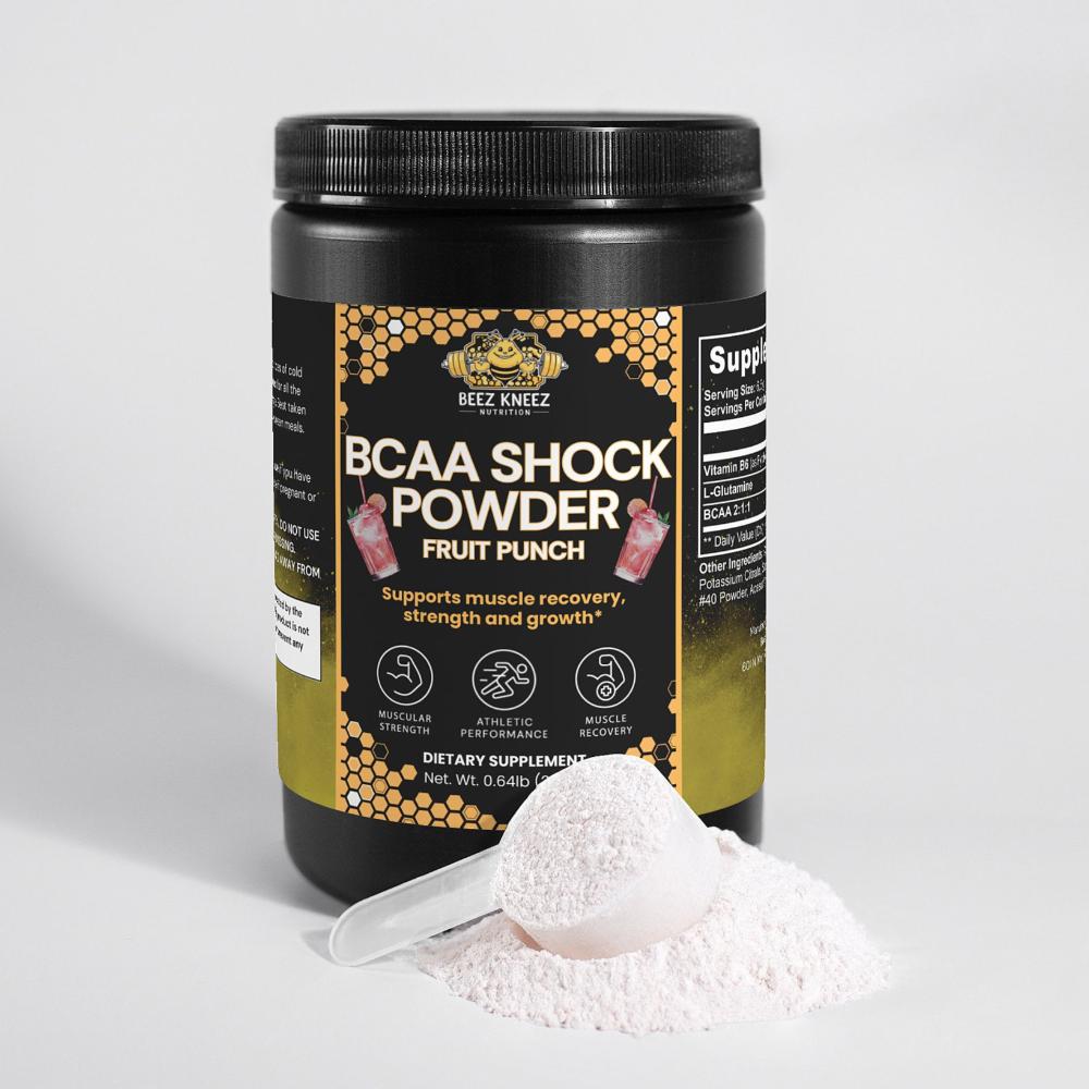 BCAA Shock Powder (Fruit Punch) - Beez Kneez Nutrition