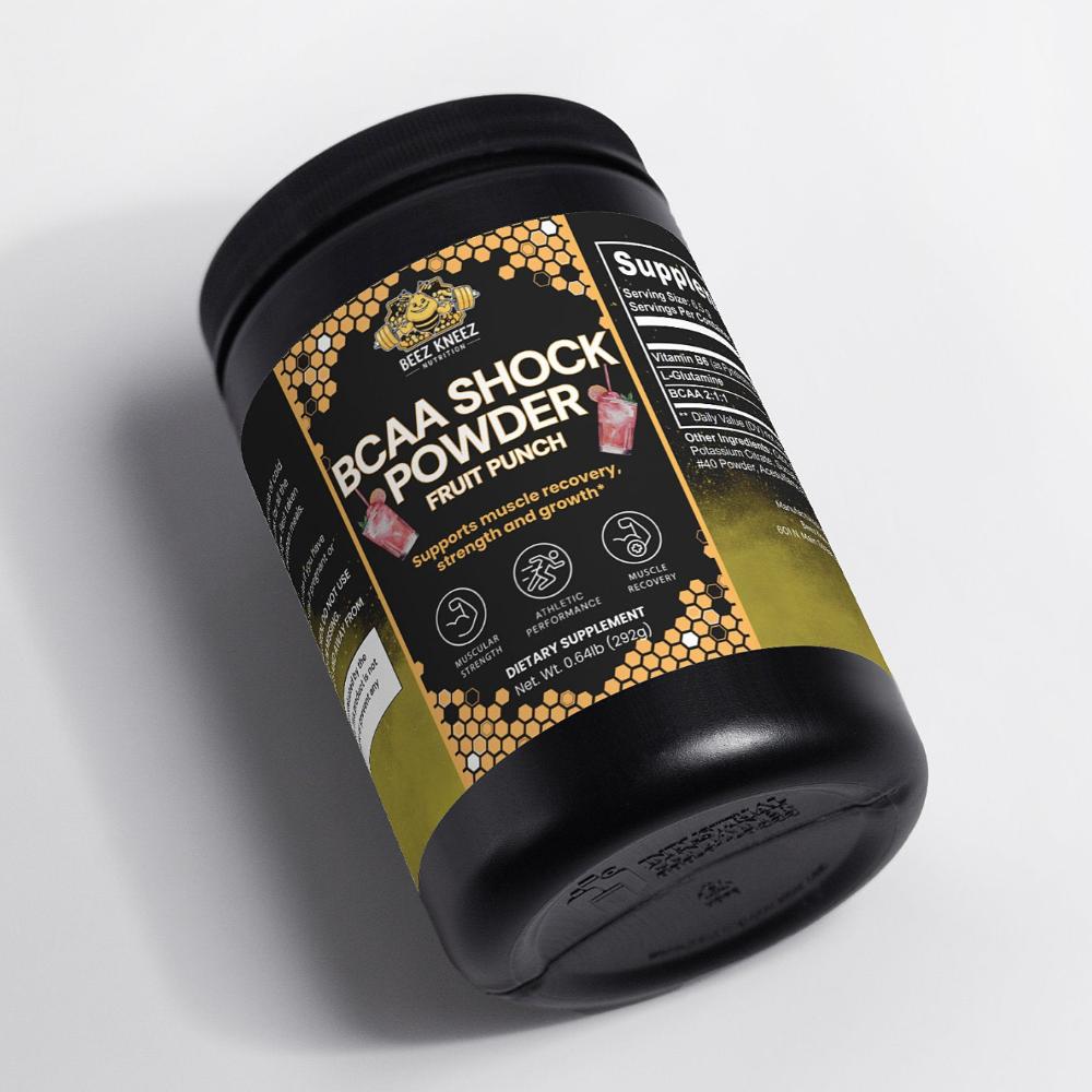 BCAA Shock Powder (Fruit Punch) - Beez Kneez Nutrition