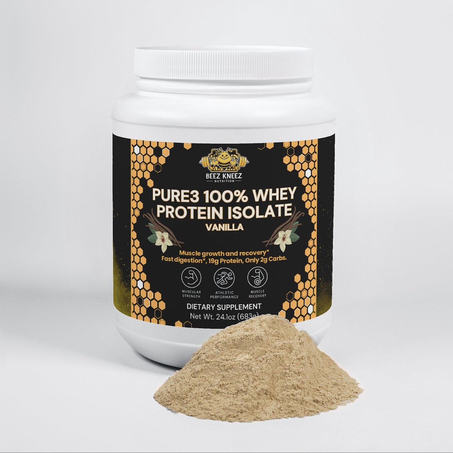 Pure3 100% Whey Protein Isolate - Vanilla