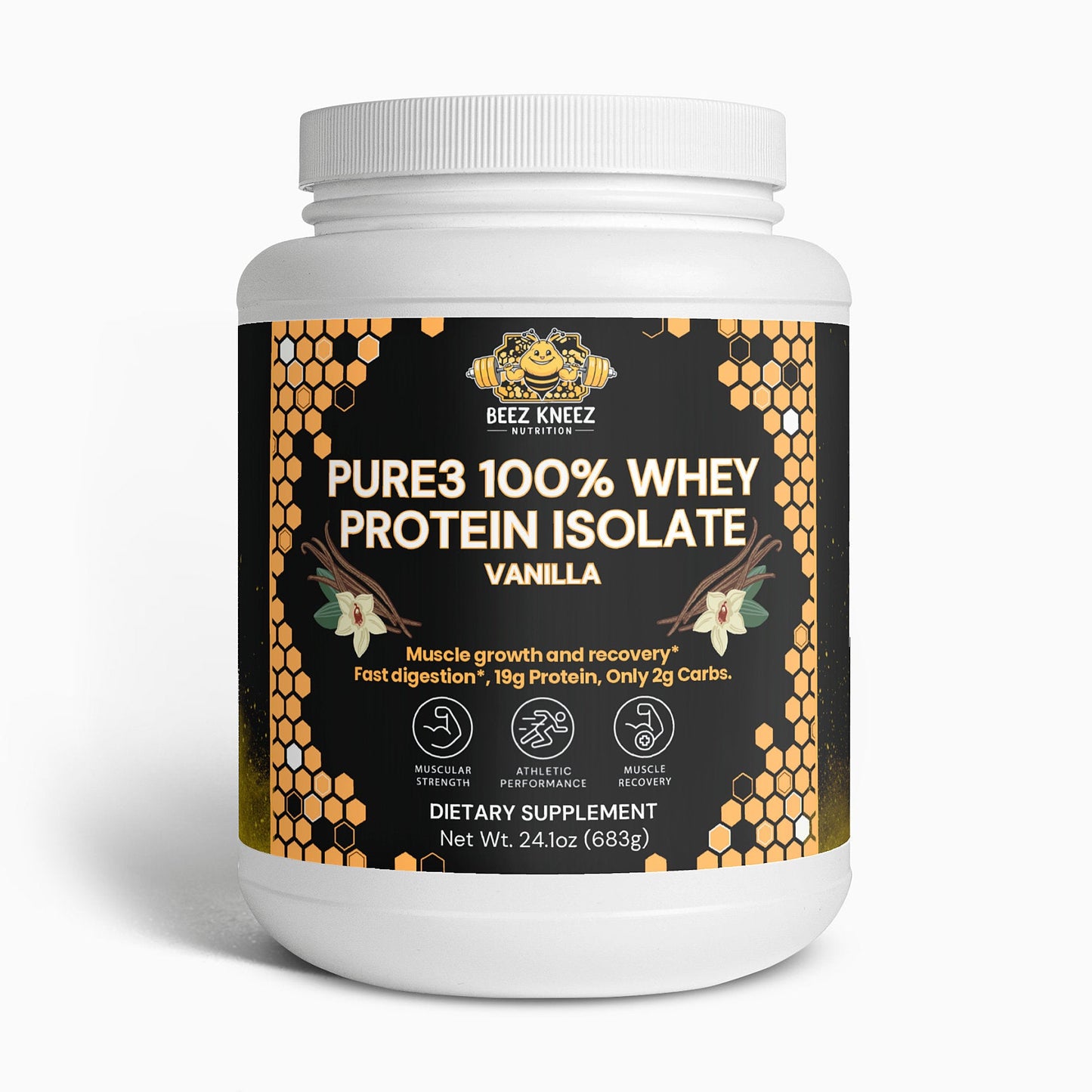 Pure3 100% Whey Protein Isolate - Vanilla