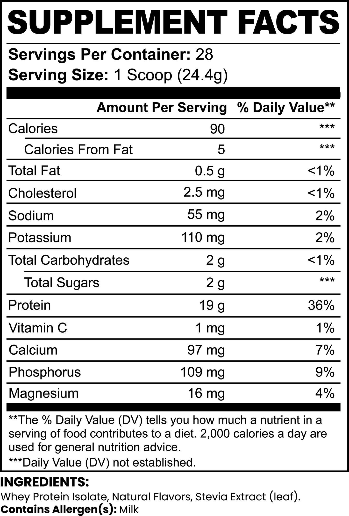 Pure3 100% Whey Protein Isolate - Vanilla